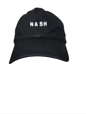 Ash Black NASH Embroidered Baseball Cap
